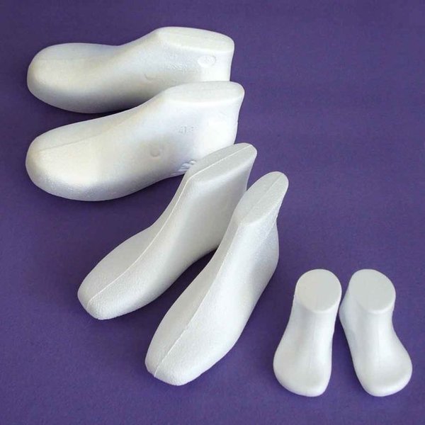 Polystyrol Form Schuhe normal/dünn