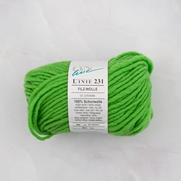 Online Filz-Wolle filzbare Strickwolle hellgrün